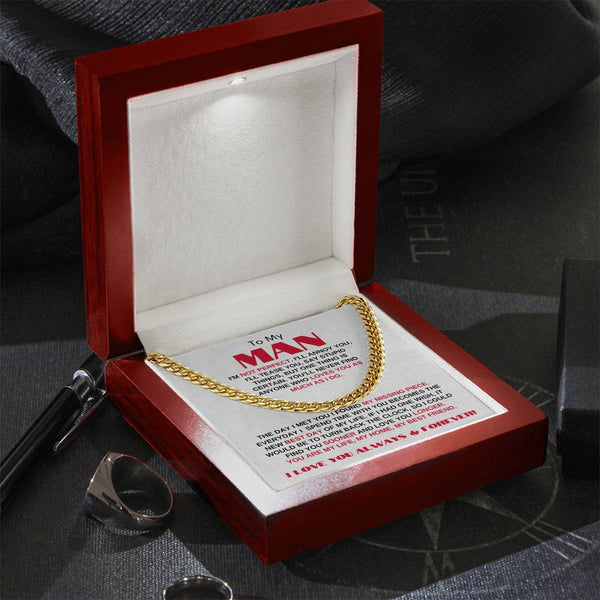 To My Man | My Missing Piece | Cuban Link Chain Gift
