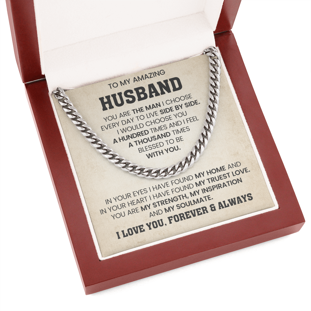 To My Amazing Husband | My Truest Love | Cuban Chain