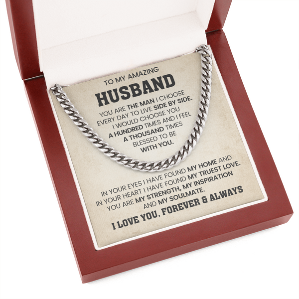 To My Amazing Husband | My Truest Love | Cuban Chain
