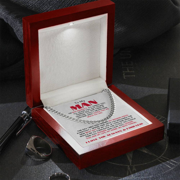 To My Man | My Missing Piece | Cuban Link Chain Gift