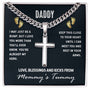 Daddy | Cuban Chain Cross Necklace | From Mommy Tummy
