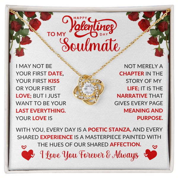 To My Soulmate | Love You Forever and Always | Love Knot Necklace