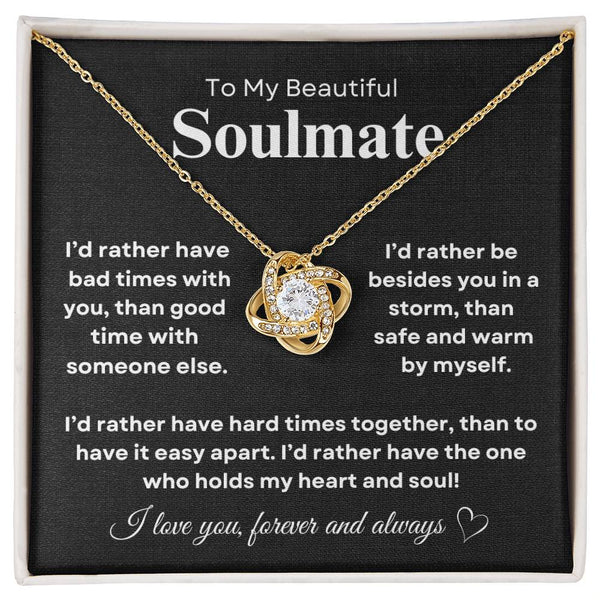 Beautiful Soulmate | Love Knot Necklace