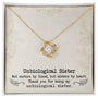 To My Unbiological Sister | Sister By Heart | Love Knot Necklace