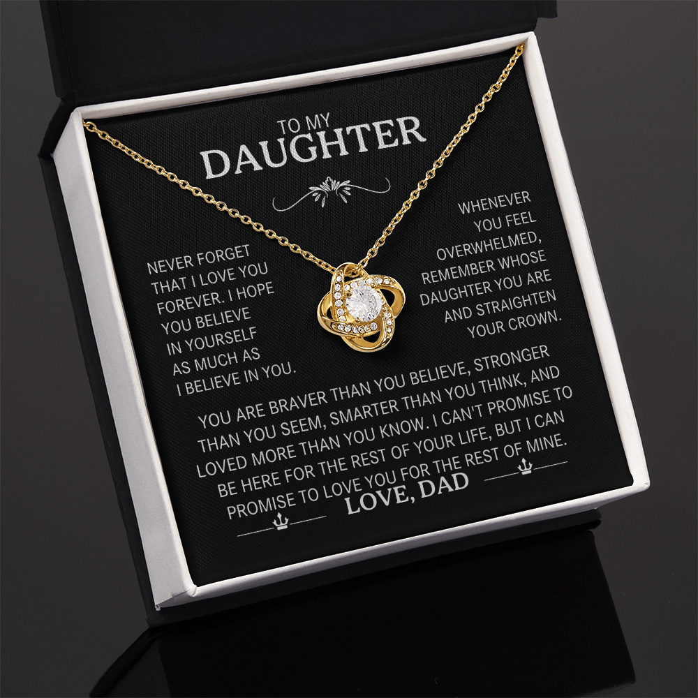 To My Daughter - The "Straighten Your Crown" Love Knot