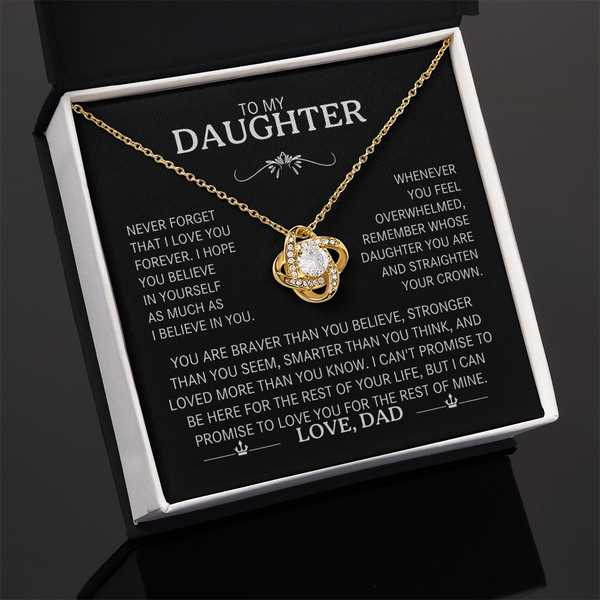To My Daughter - The "Straighten Your Crown" Love Knot
