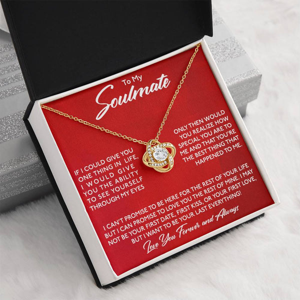 To My Soulmate | You Are Special To Me | Love Knot Necklace