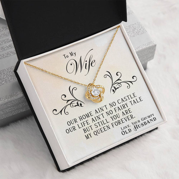 To My Wife | From Grumpy Old Husband | Love Knot Necklace