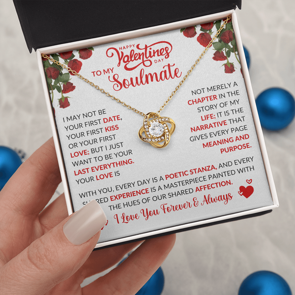 To My Soulmate | Love You Forever and Always | Love Knot Necklace