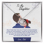 To My Daughter | Love Dad | Love Knot Necklace