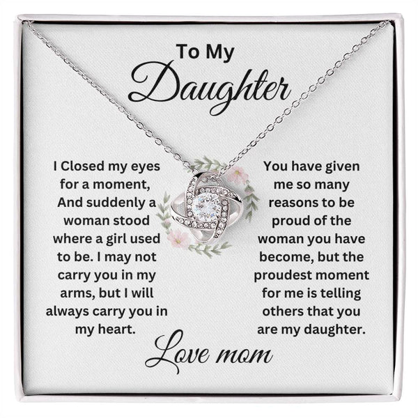 To My Daughter | Love Knot Neclace