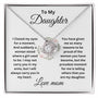 To My Daughter | Love Knot Neclace
