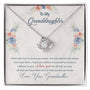 To My Granddaughter | Love Your Grandmother | Love Knot Necklace