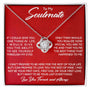 To My Soulmate | You Are Special To Me | Love Knot Necklace