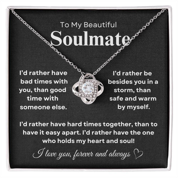 Beautiful Soulmate | Love Knot Necklace