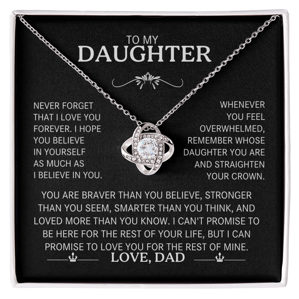 To My Daughter - The "Straighten Your Crown" Love Knot