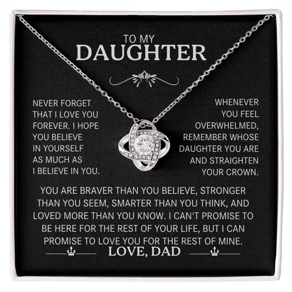 To My Daughter - The "Straighten Your Crown" Love Knot