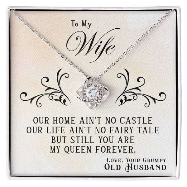 To My Wife | From Grumpy Old Husband | Love Knot Necklace