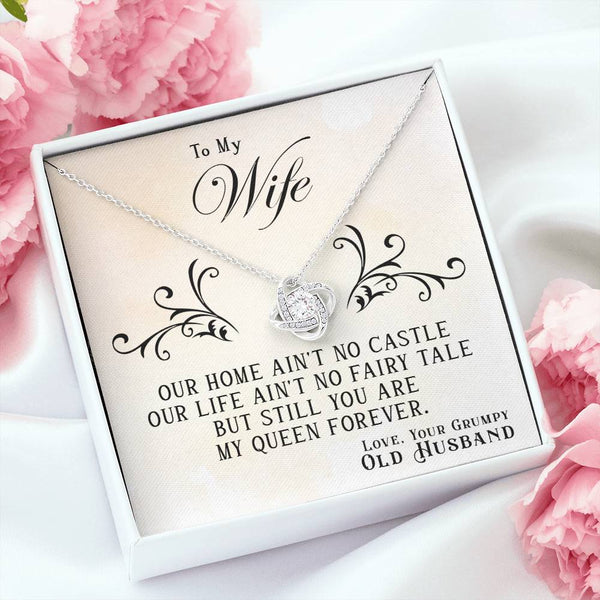 To My Wife | From Grumpy Old Husband | Love Knot Necklace