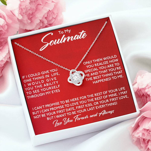 To My Soulmate | You Are Special To Me | Love Knot Necklace
