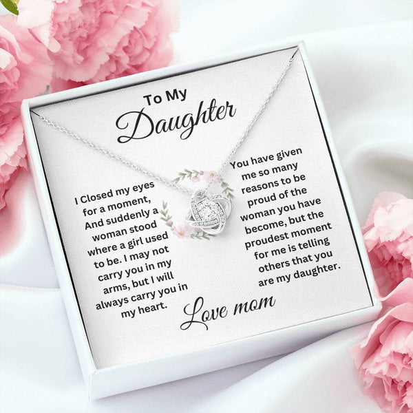 To My Daughter | Love Knot Neclace