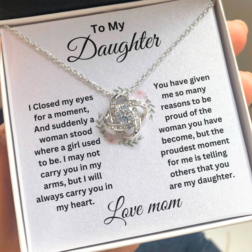 To My Daughter | Love Knot Neclace