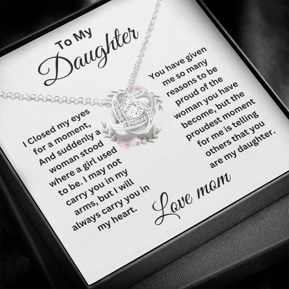 To My Daughter | Love Knot Neclace