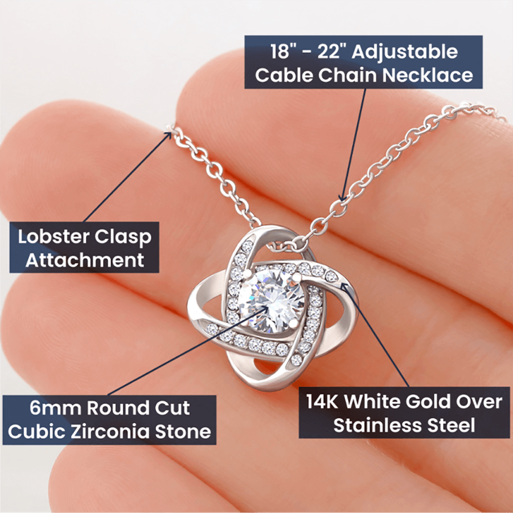 Mama To Be | Our Hearts Beat Together | Love Knot Necklace