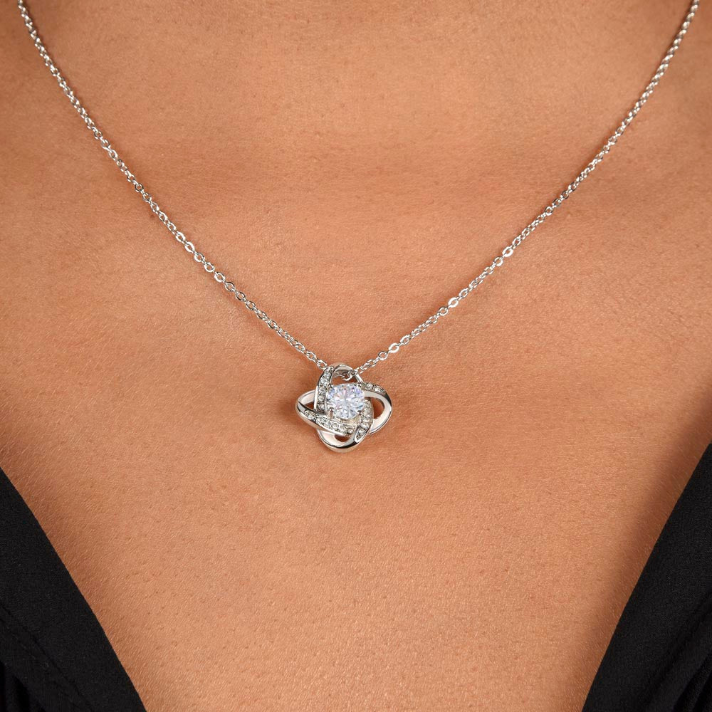To My Soulmate | I Love You Forever And Always | Love Knot Necklace