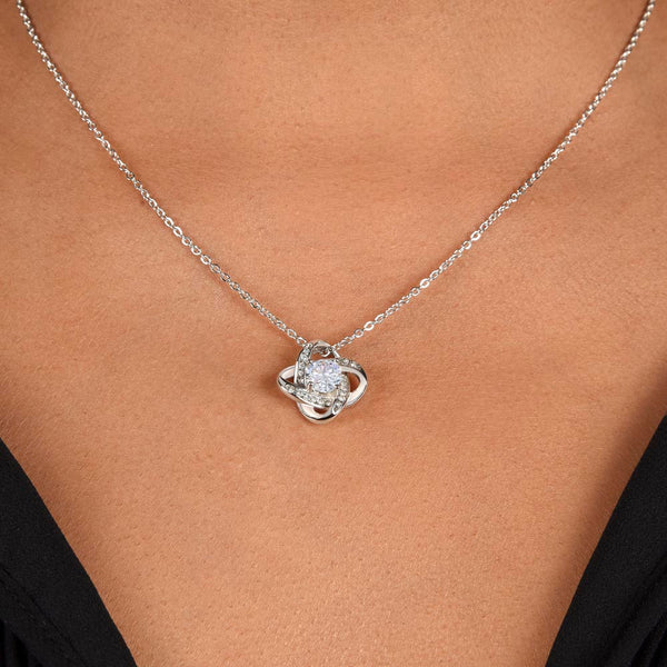 To My Soulmate | I Love You Forever And Always | Love Knot Necklace