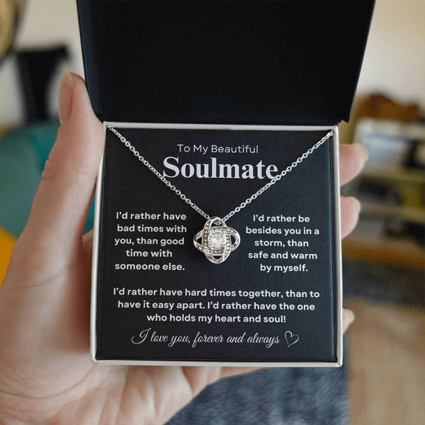 Beautiful Soulmate | Love Knot Necklace