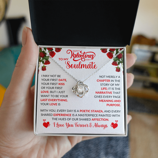 To My Soulmate | Love You Forever and Always | Love Knot Necklace