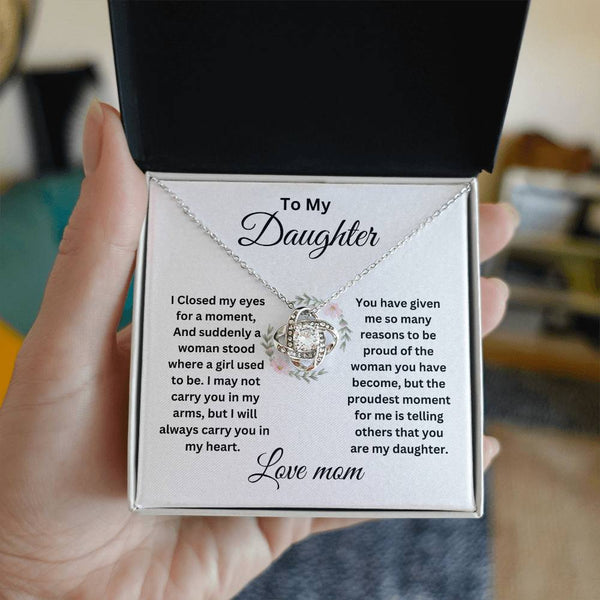 To My Daughter | Love Knot Neclace