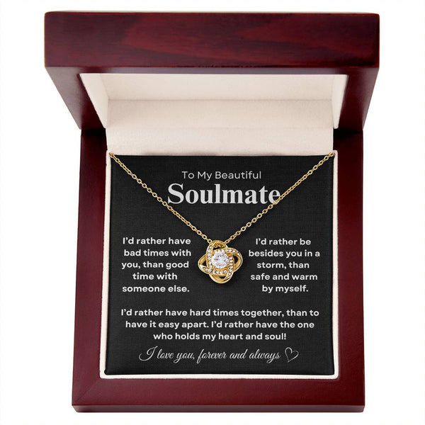 Beautiful Soulmate | Love Knot Necklace