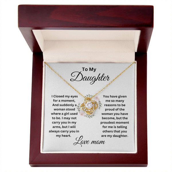 To My Daughter | Love Knot Neclace