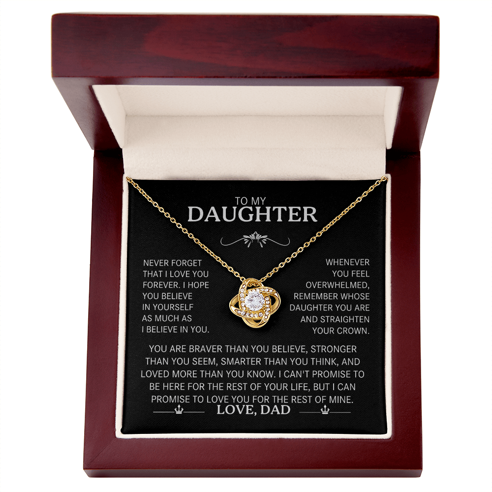 To My Daughter - The "Straighten Your Crown" Love Knot