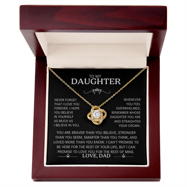 To My Daughter - The "Straighten Your Crown" Love Knot
