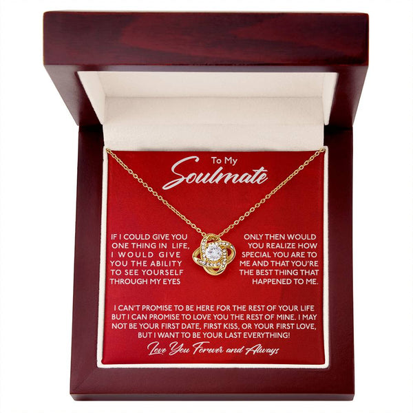To My Soulmate | You Are Special To Me | Love Knot Necklace