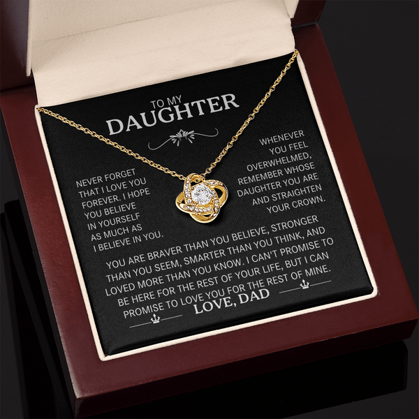 To My Daughter - The "Straighten Your Crown" Love Knot