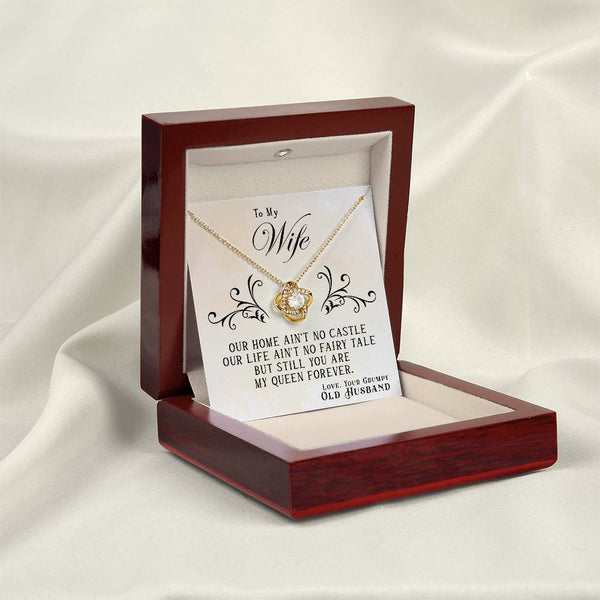 To My Wife | From Grumpy Old Husband | Love Knot Necklace
