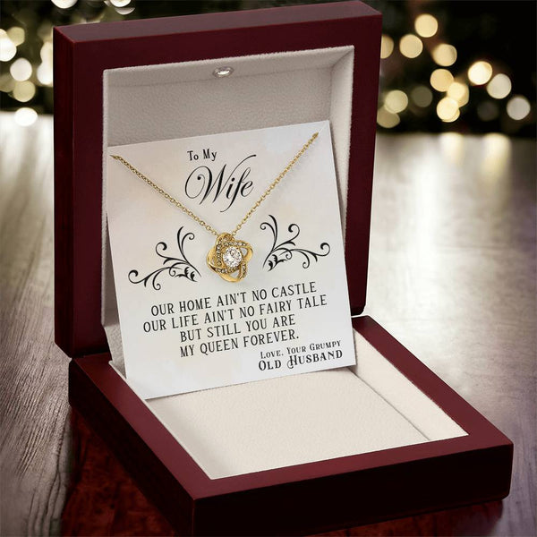To My Wife | From Grumpy Old Husband | Love Knot Necklace