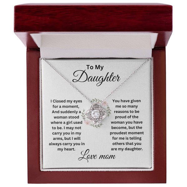 To My Daughter | Love Knot Neclace