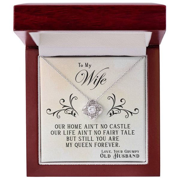To My Wife | From Grumpy Old Husband | Love Knot Necklace