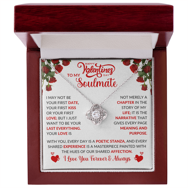 To My Soulmate | Love You Forever and Always | Love Knot Necklace