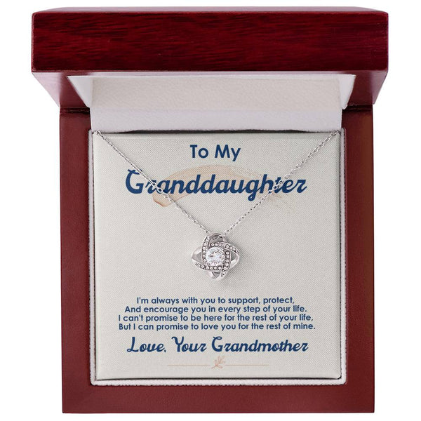 To My Granddaughter | Love Your Grandmother | Love Knot Necklace
