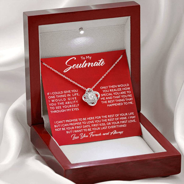 To My Soulmate | You Are Special To Me | Love Knot Necklace
