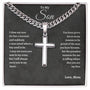 To My Son | Proudest Moments | Cuban Link Cross - C