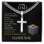 To My Dad | Cross Necklace on Cuban Chain