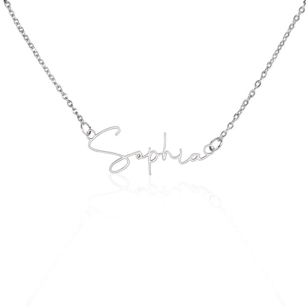 Badass Daughter Name necklace - Blk.