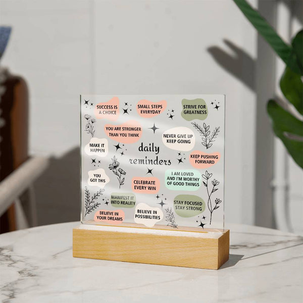 Daily Affirmation Acrylic Plaque